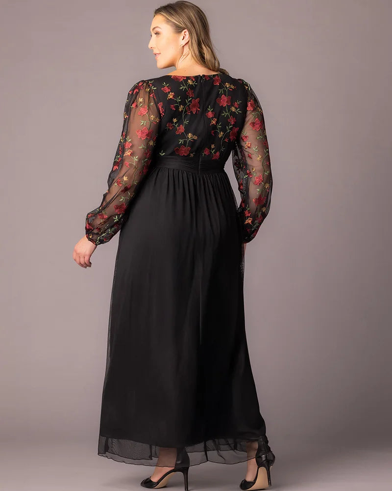 Eternal Embroidered Bodice Evening Gown