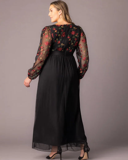 Eternal Embroidered Bodice Evening Gown