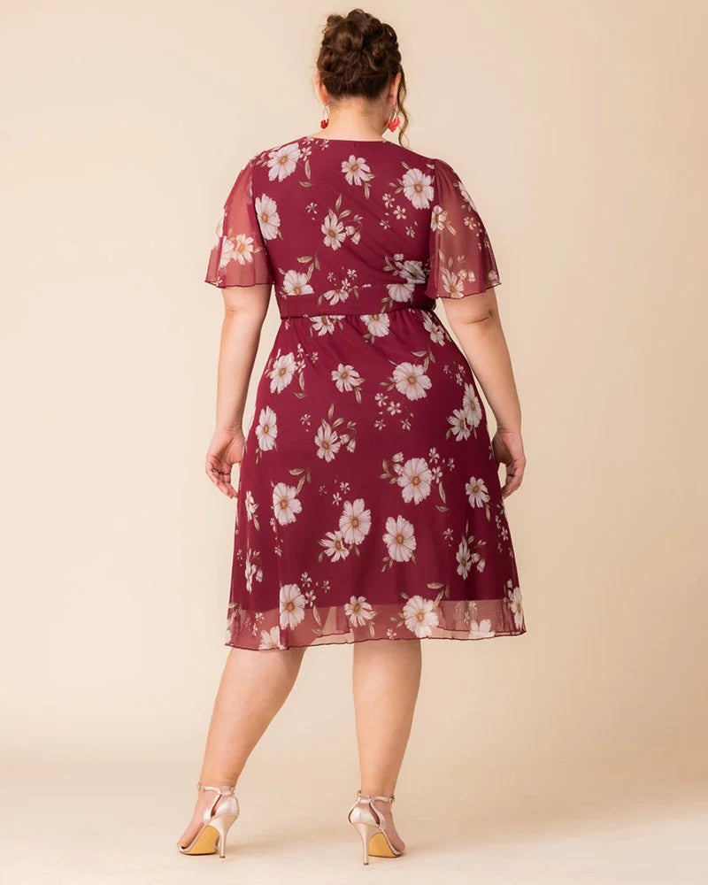 Dresses Margot Mesh Midi Cocktail Dress