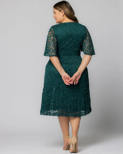Dresses Starry Sequined Lace Cocktail Dress
