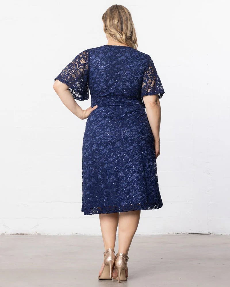Dresses Starry Sequined Lace Cocktail Dress