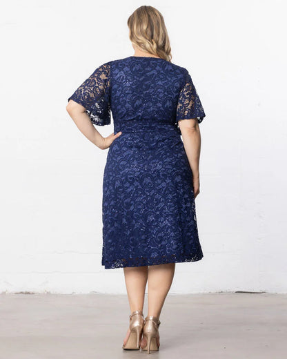 Dresses Starry Sequined Lace Cocktail Dress