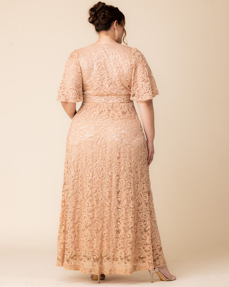 Dresses Luminous Sequin Lace Long Gown