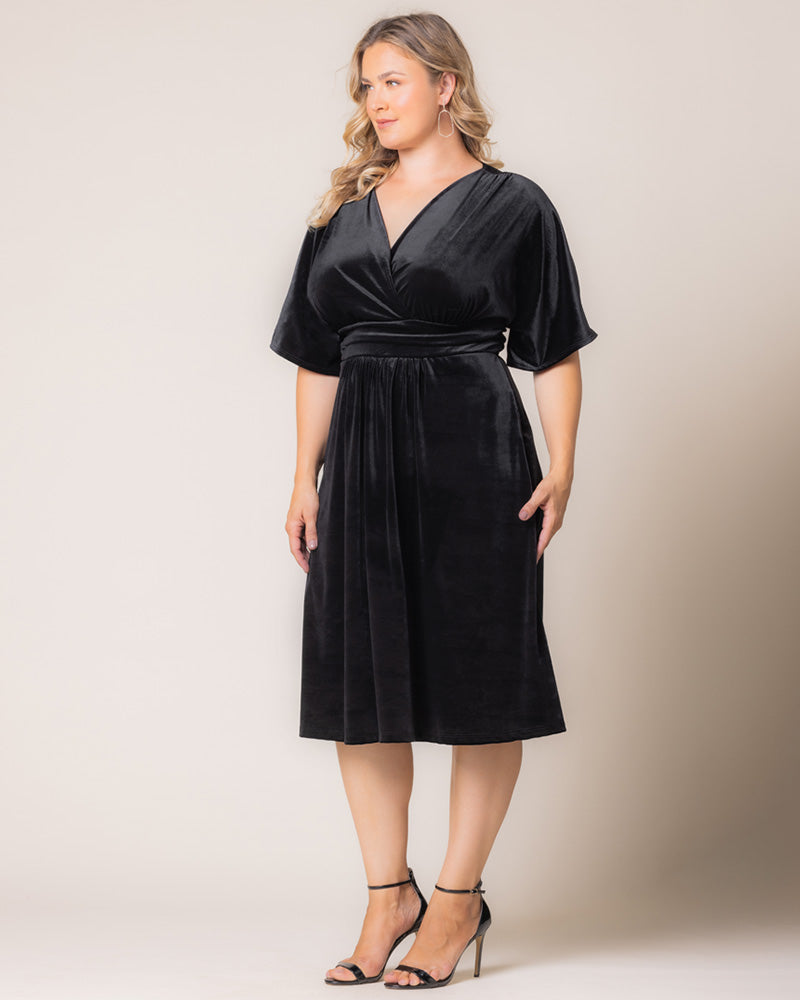 Dresses Angelic Velvet Midi Cocktail Dress
