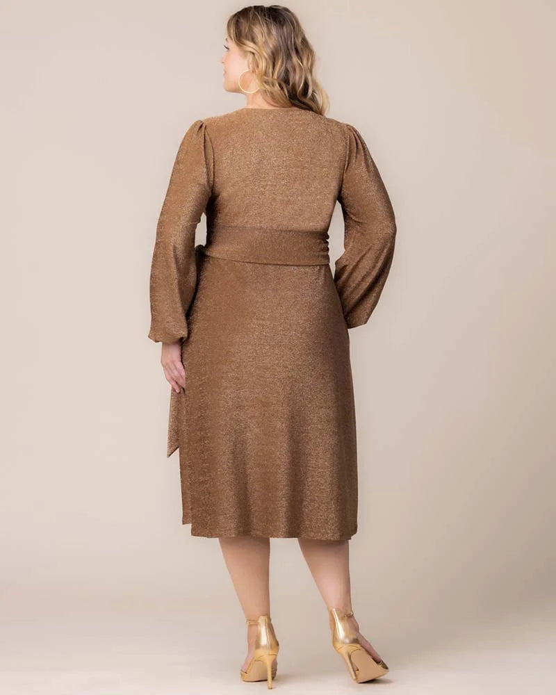 Socialite Sweetheart Sparkling Wrap Dress