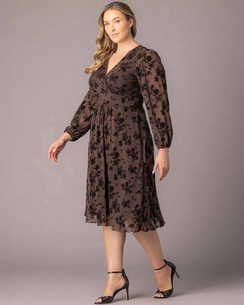 Melanie Mesh Midi Cocktail Dress