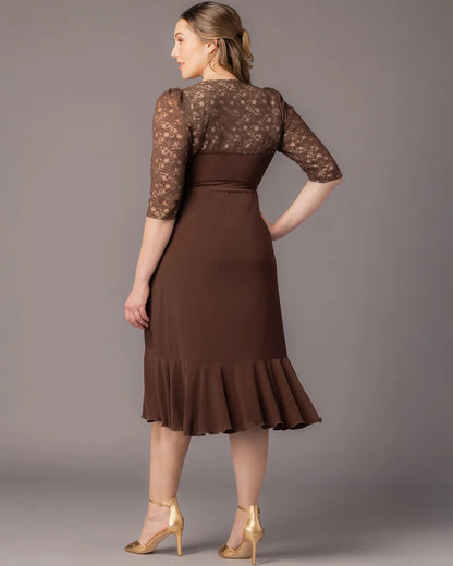 Lavish Lace Wrap Dress