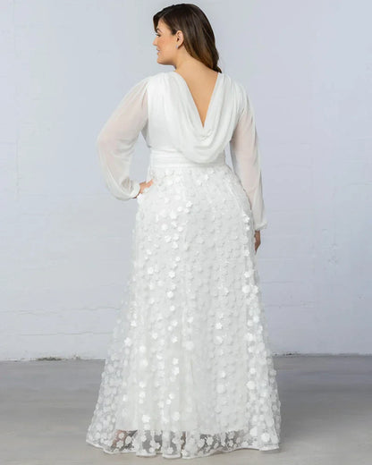 Enchanted Garden Long Sleeve Wedding Gown