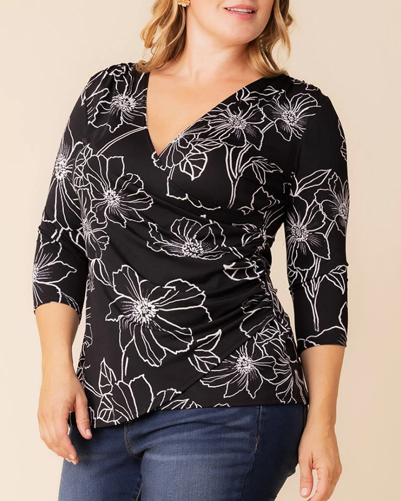 Tops Femme Fatale Faux Wrap Top