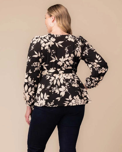Tops Natasha Long Sleeve Wrap Top