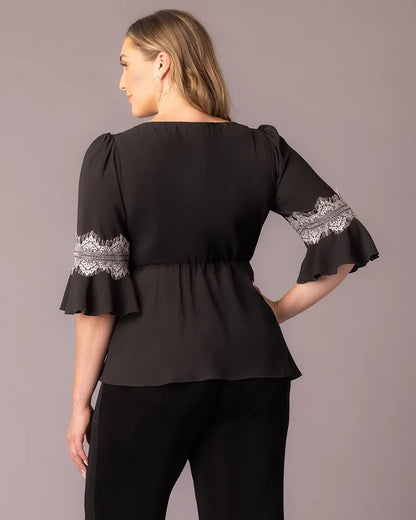 Tops Chateau Lace Trim Top