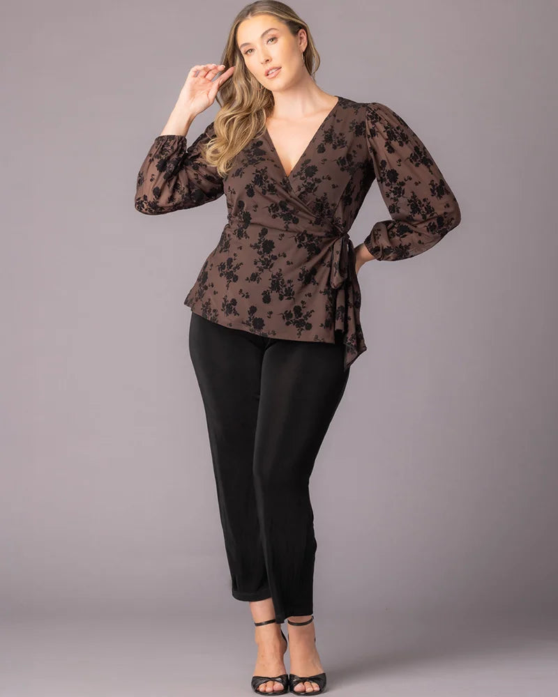 Tops Alissa Long Sleeve Wrap Top