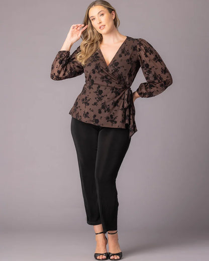 Tops Alissa Long Sleeve Wrap Top