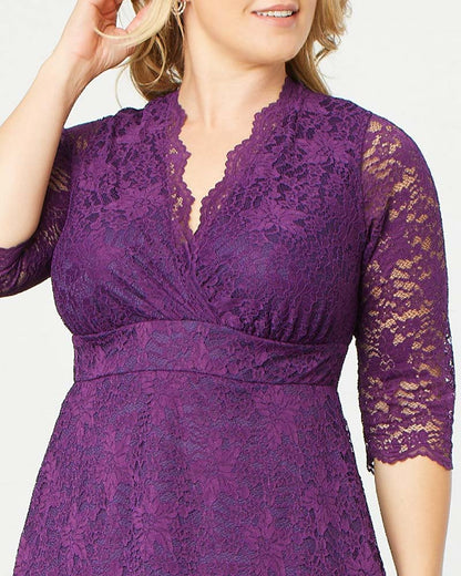 Dresses Scalloped Boudoir Lace Dress