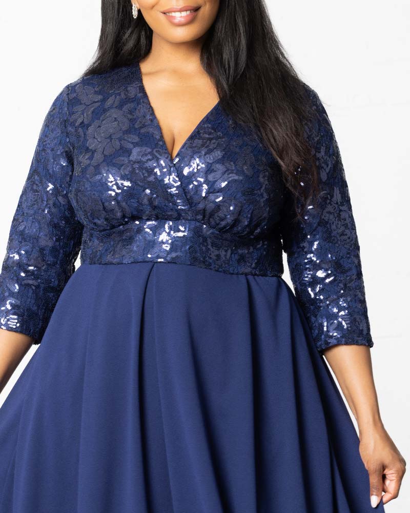 Dresses Paris Pleated Sequin Gown