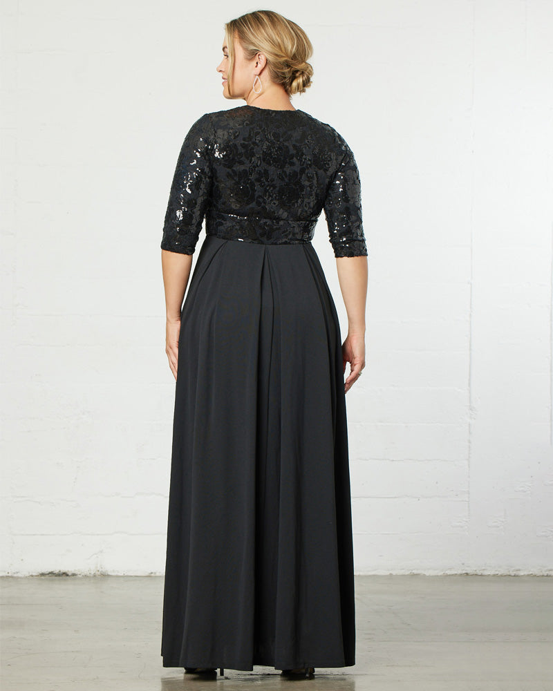 Dresses Paris Pleated Sequin Gown