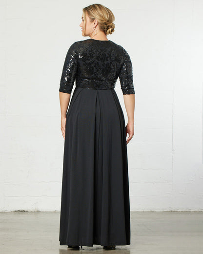 Dresses Paris Pleated Sequin Gown