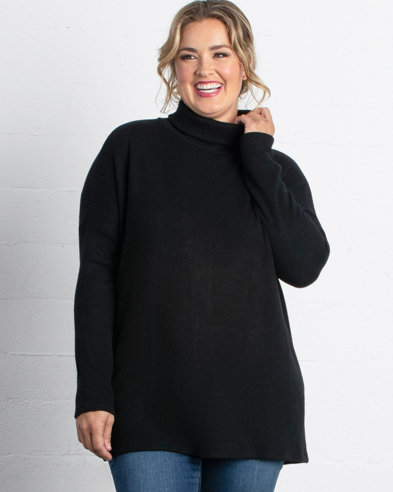 Tops Paris Turtleneck Tunic Sweater