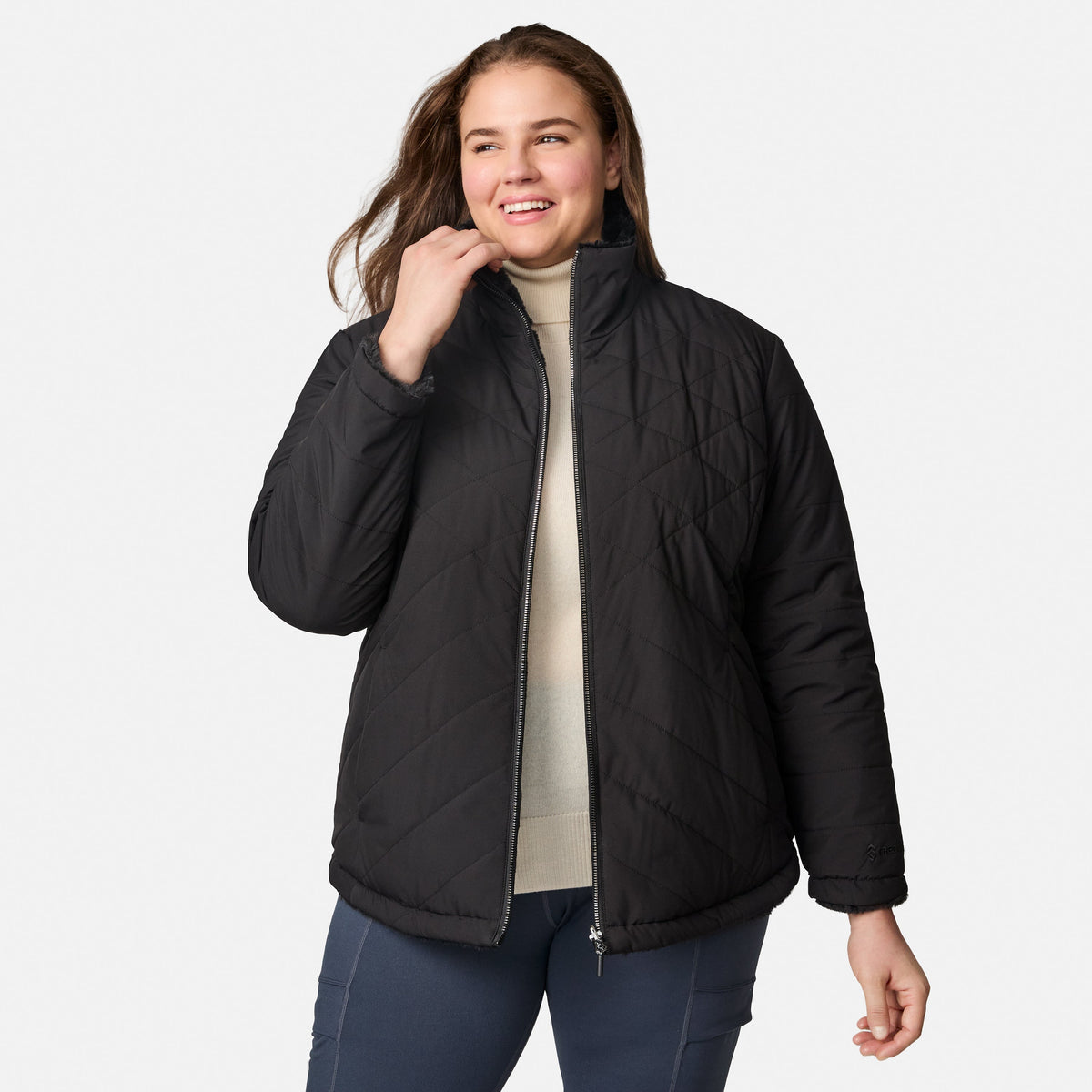 outerwear Women's Plus Size Cirrus Quilted Reversible Jacket
