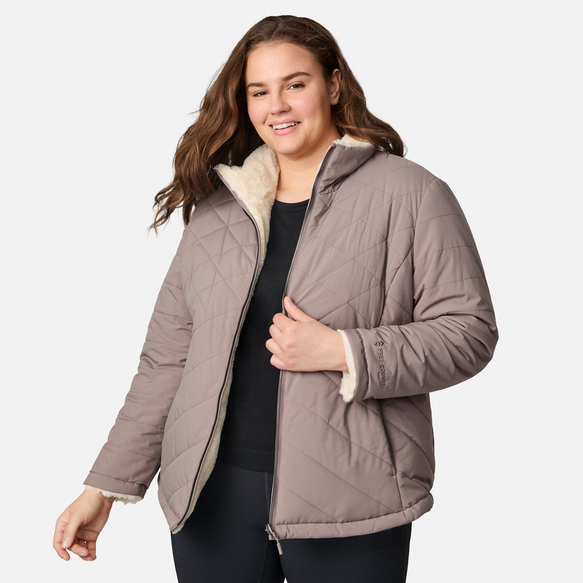 outerwear Women's Plus Size Cirrus Quilted Reversible Jacket