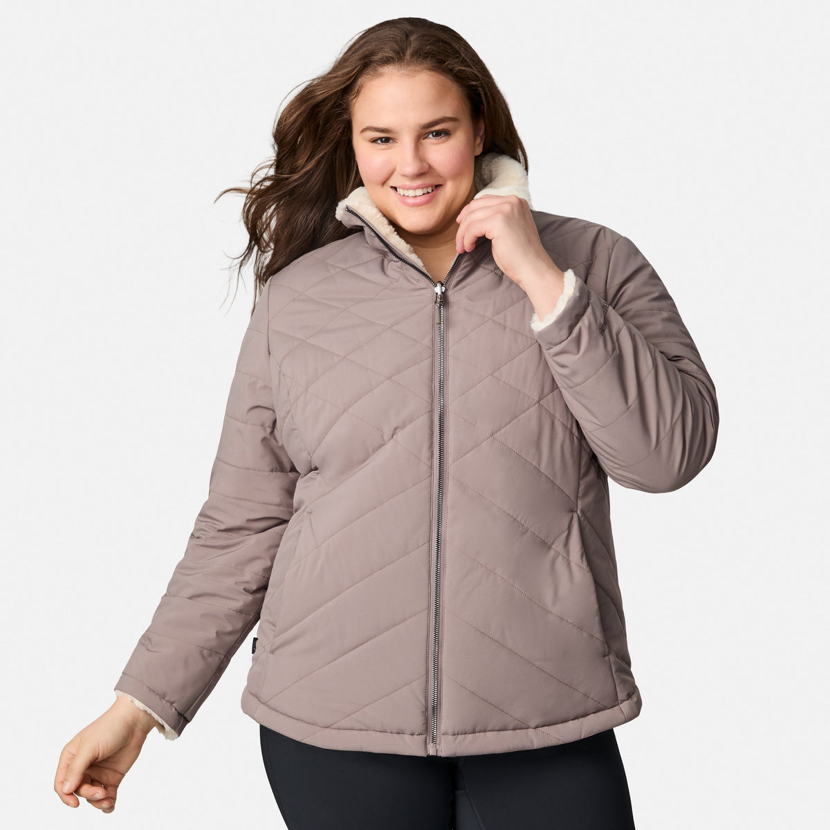 outerwear Women's Plus Size Cirrus Quilted Reversible Jacket