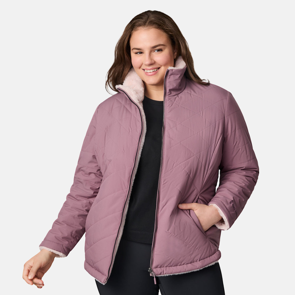 outerwear Women's Plus Size Cirrus Quilted Reversible Jacket