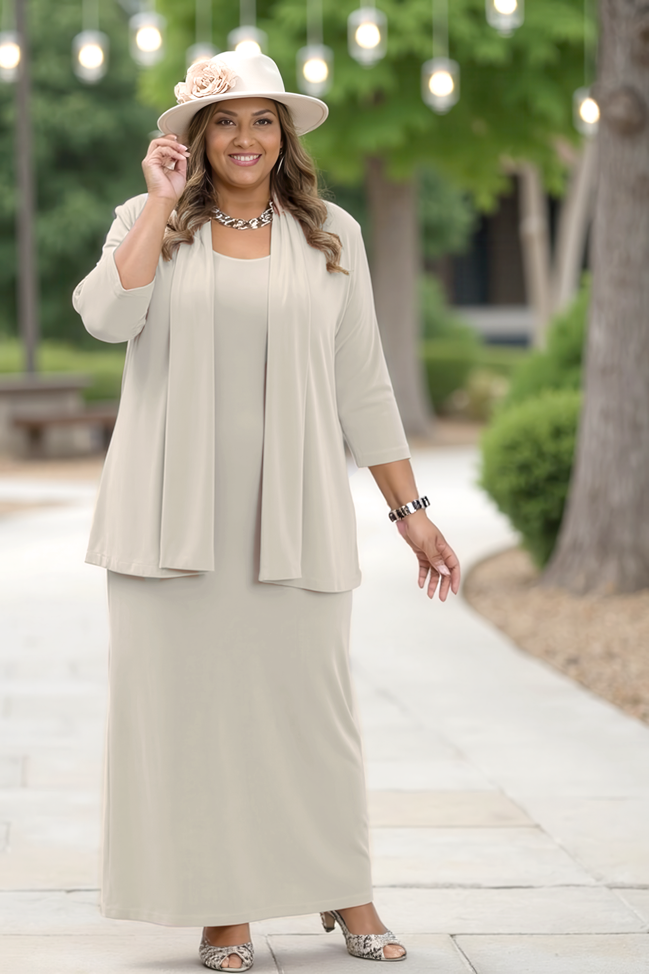 Dresses Vikki Vi Classic Sand Maxi Tank Dress