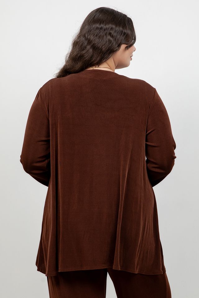 Vikki Vi Classic Bronze Swing Cardigan