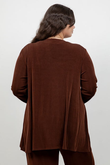 Vikki Vi Classic Bronze Swing Cardigan