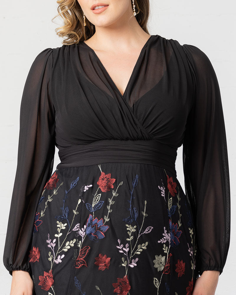 Dresses Isabella Embroidered Mesh Gown