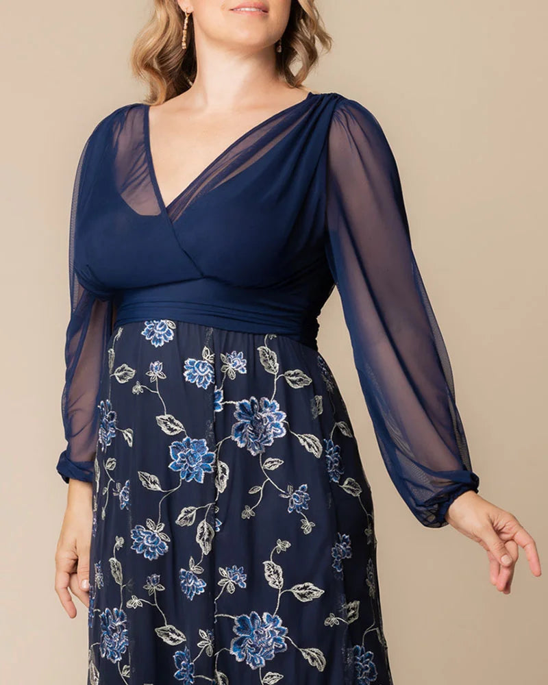 Dresses Isabella Embroidered Mesh Gown