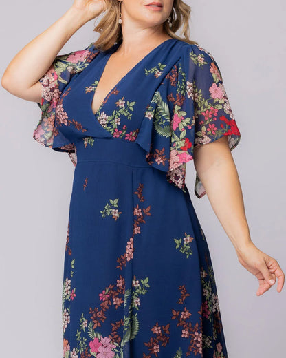 Breezy Border Print Cocktail Dress