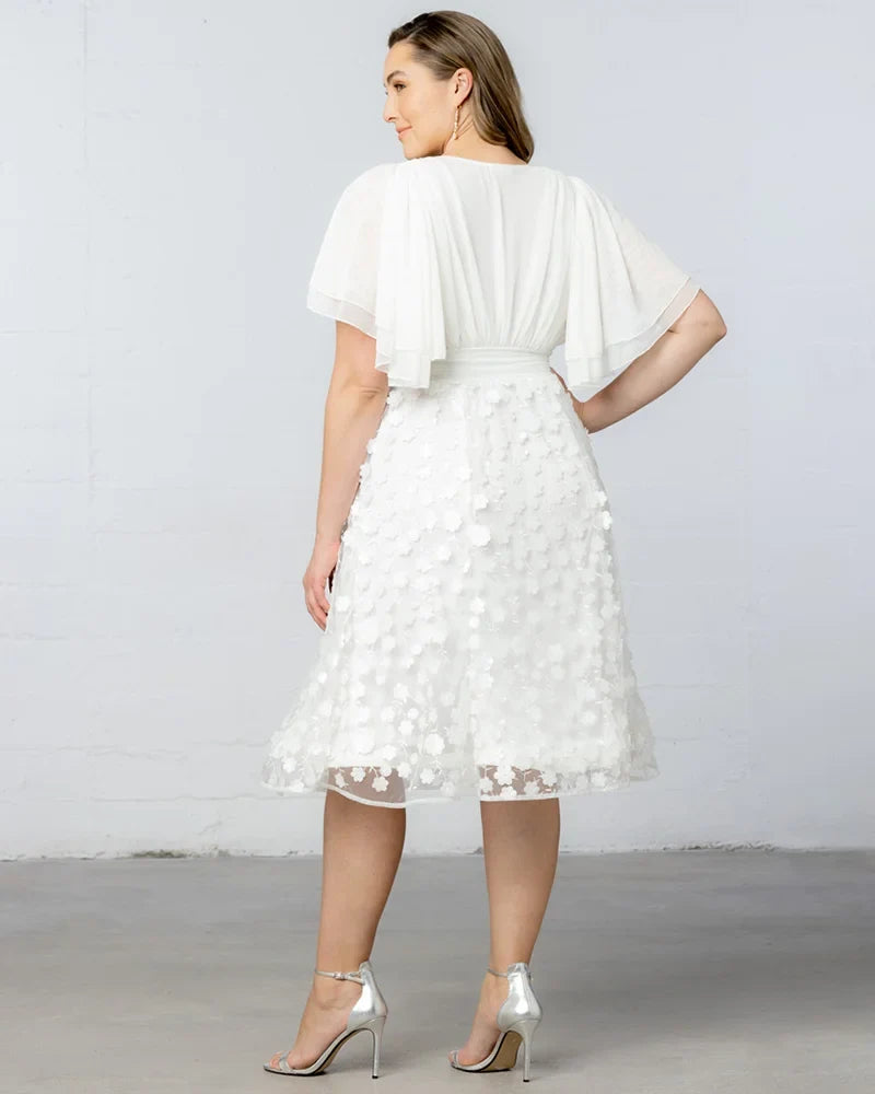 Dresses Pretty Petals Mesh Cocktail Dress