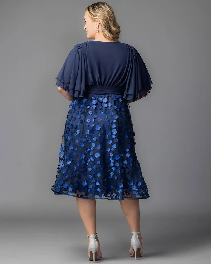Dresses Pretty Petals Mesh Cocktail Dress