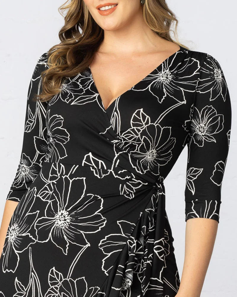 Dresses Flirty Flounce Wrap Dress