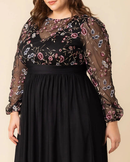 Eternal Embroidered Bodice Evening Gown