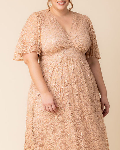 Dresses Luminous Sequin Lace Long Gown