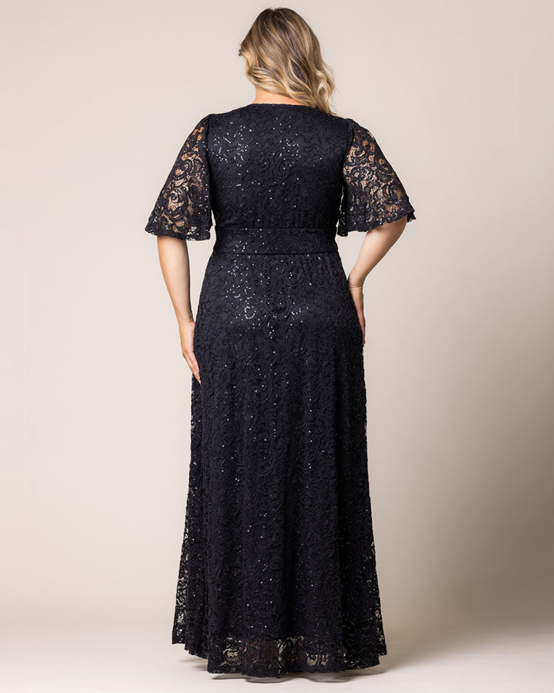 Dresses Luminous Sequin Lace Long Gown