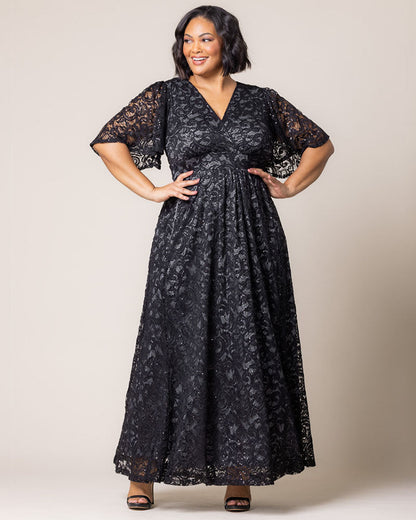 Dresses Luminous Sequin Lace Long Gown