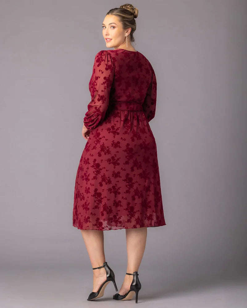 Melanie Mesh Midi Cocktail Dress