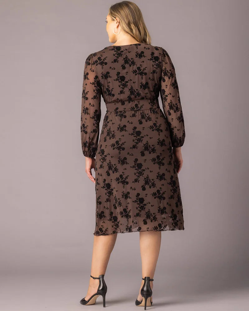 Melanie Mesh Midi Cocktail Dress