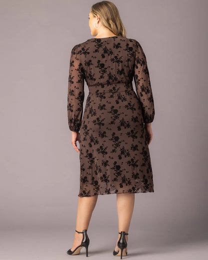 Melanie Mesh Midi Cocktail Dress