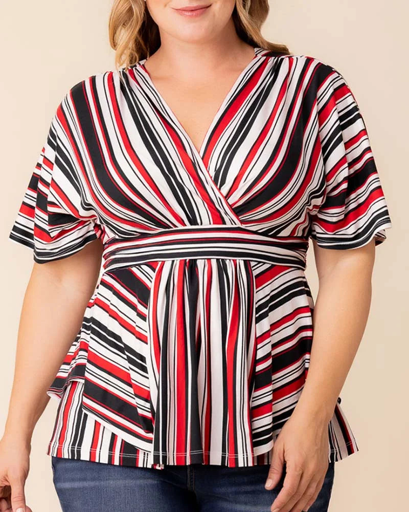 Tops Boulevard Striped Top - Sale!