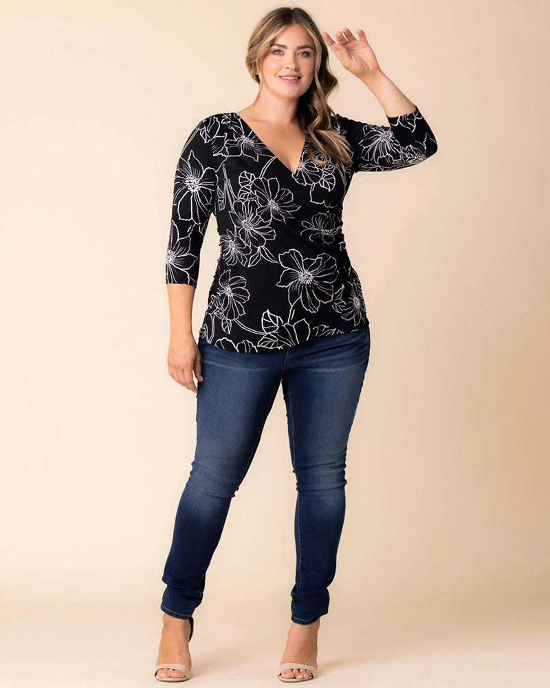 Tops Femme Fatale Faux Wrap Top