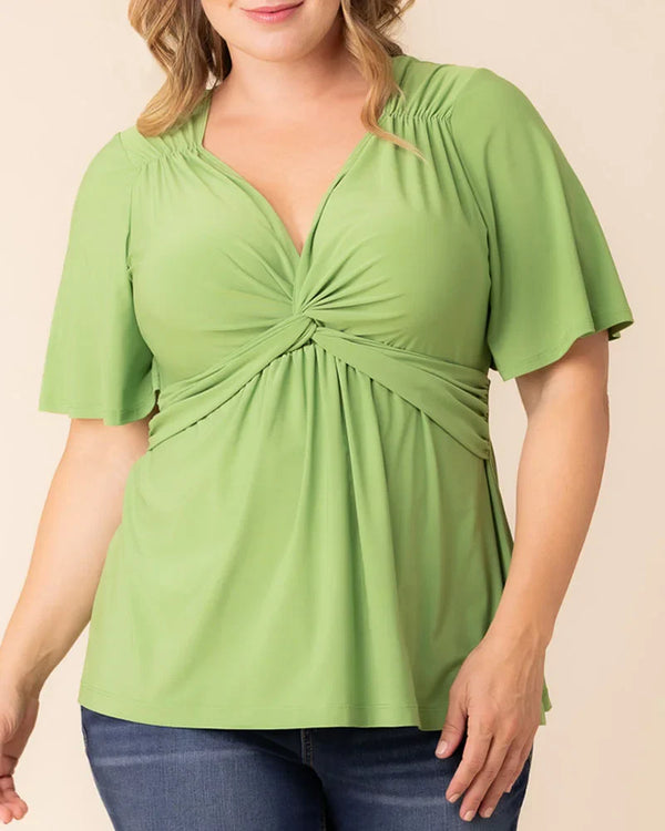 Abby Twist Front Top