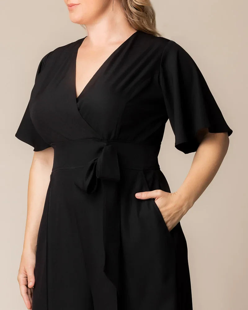 Evelyn Cropped Wide Leg Jumpsuit