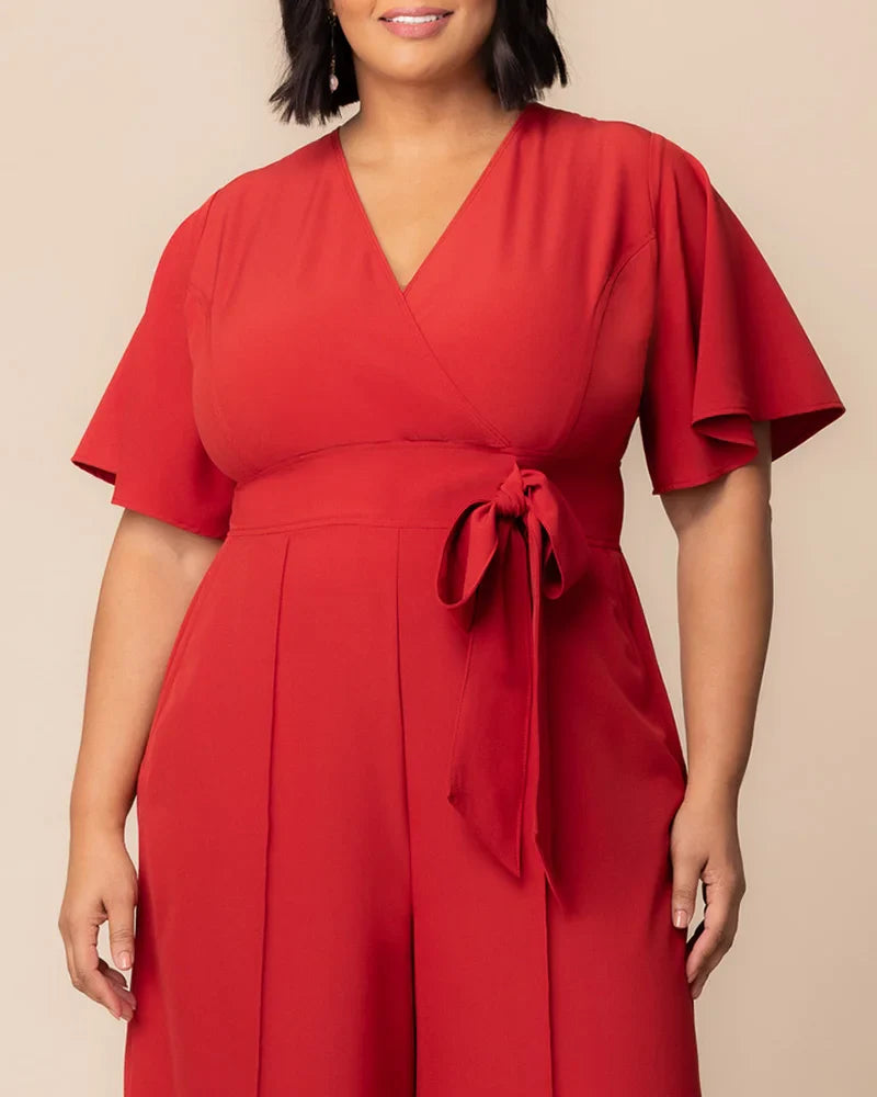 Evelyn Cropped Wide Leg Jumpsuit