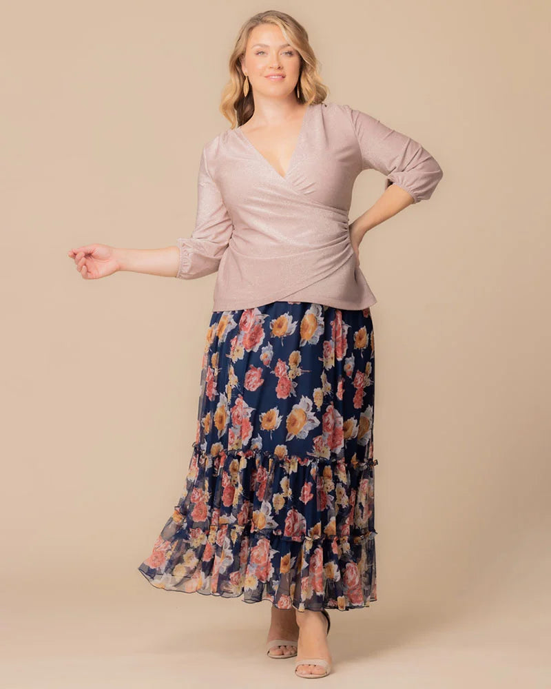 Skirts Isla Tiered Mesh Maxi Skirt