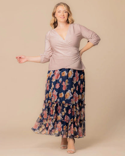 Skirts Isla Tiered Mesh Maxi Skirt