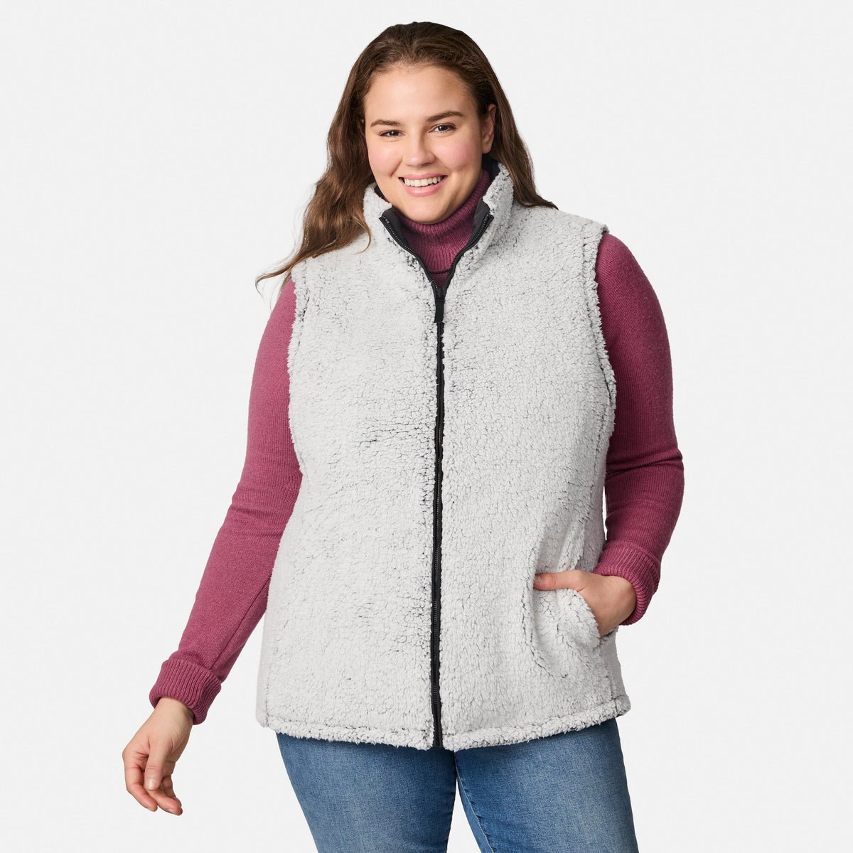 Free Country>Women>Vest>Casual>Plus Expedition II Stratus Lite Reversible Vest